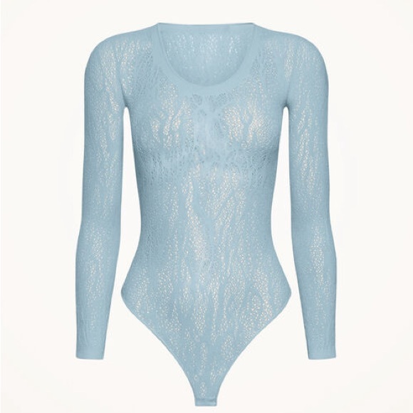 Wolford SNAKE LACE STRING bodysuit XS